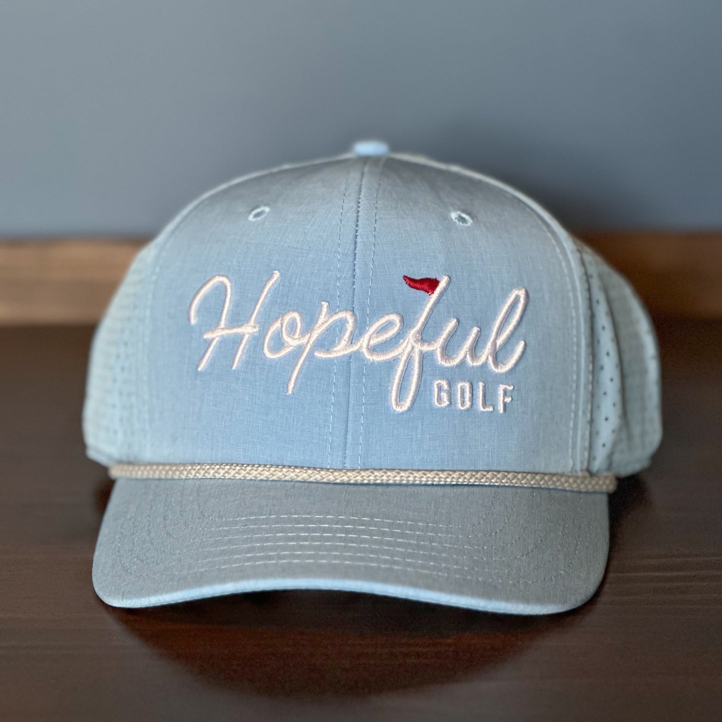 Hopeful Golf Tri Tech Hat - Light Blue