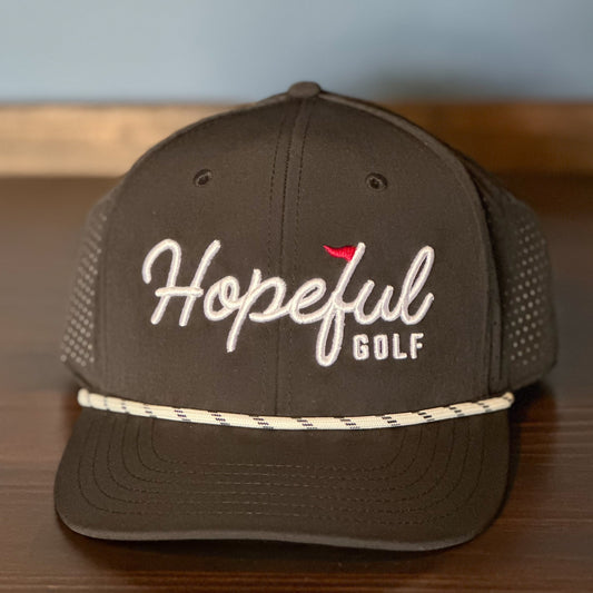 Hopeful Golf Tri Tech Hat - Black